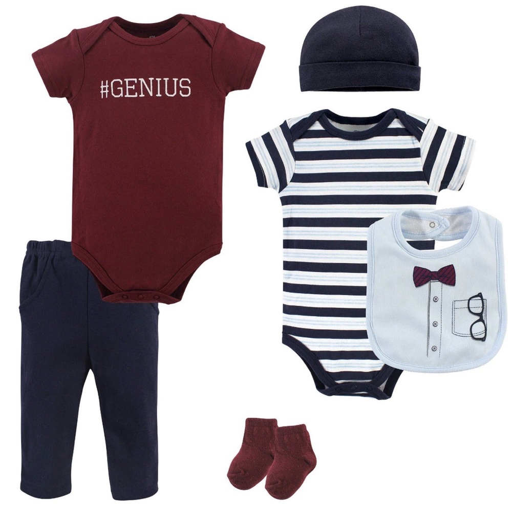 Little Treasure 6-piece Layette Set 0-3mos Boy